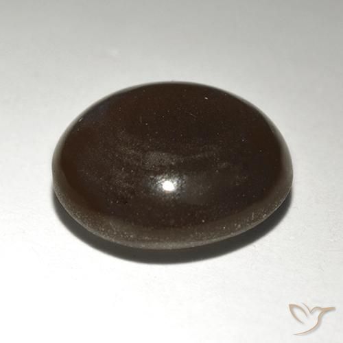 Cat's Eye Scapolite Gemstone in 9.5 mm (calibrated) Size for Sale, Cat's Eye Scapolite Stone in Umber Brown Color
