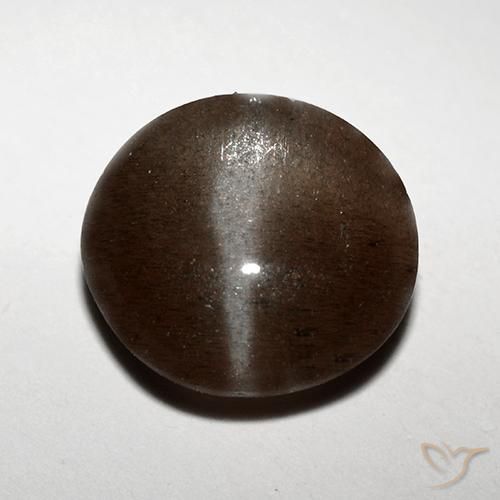 Escapolita Ojo De Gato Redonda De 3,1 Quilates, 8,9 mm De Madagascar, Photo A