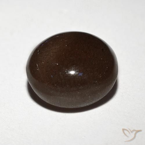 Cat's Eye Scapolite Gemstone in 9 mm (calibrated) Size for Sale, Cat's Eye Scapolite Stone in Chocolate Brown Color