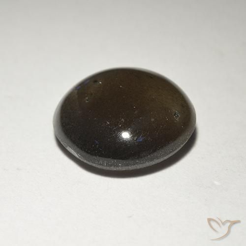 Cat's Eye Scapolite Gemstone in 8.5 mm (calibrated) Size for Sale, Cat's Eye Scapolite Stone in Black Color