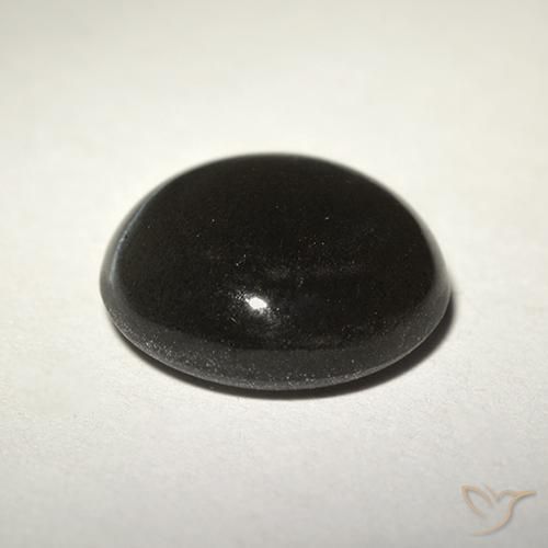 Cat's Eye Scapolite Gemstone in 9 mm (calibrated) Size for Sale, Cat's Eye Scapolite Stone in Black Color