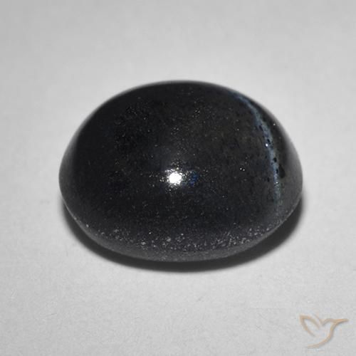 Cat's Eye Scapolite Gemstone in 8 mm (calibrated) Size for Sale, Cat's Eye Scapolite Stone in Black Color