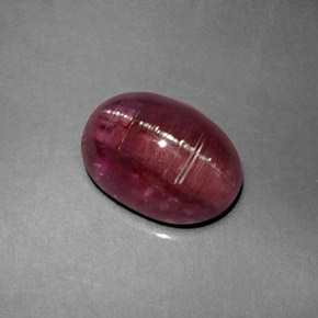 2.61 ct Pink Cat's Eye Tourmaline Stone, Natural Cat's Eye Tourmaline in Oval Cabochon Shape for Sale