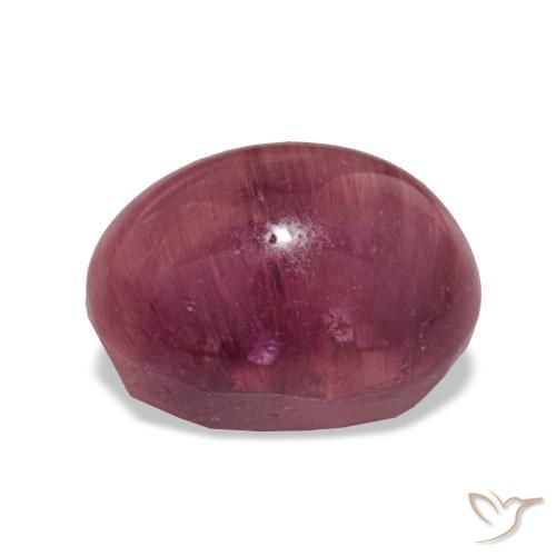 Cat's Eye Tourmaline Gemstone in 13.5 x 10.5 mm Size for Sale, Cat's Eye Tourmaline Stone in Dark Pink Color