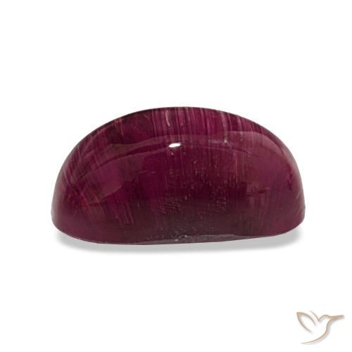 Cat's Eye Tourmaline Gemstone in 12.8 x 6.5 mm Size for Sale, Cat's Eye Tourmaline Stone in Berry Purple Color