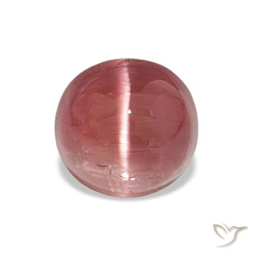 4.93ct Purplish Red Cat's Eye Tourmaline, Oval, Translucent