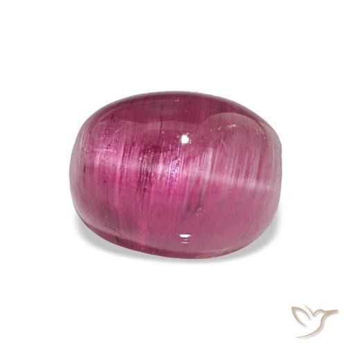 1.84 ct Purple Cat's Eye Tourmaline Stone, Natural Cat's Eye Tourmaline in Oval Cabochon Shape for Sale
