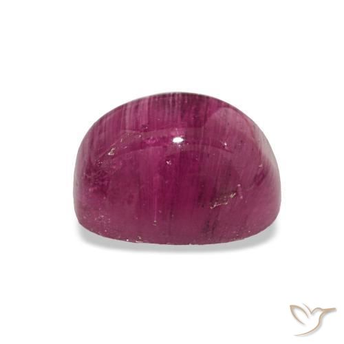 Cat's Eye Tourmaline Gemstone in 8 x 6 mm (calibrated) Size for Sale, Cat's Eye Tourmaline Stone in Medium Purple Color