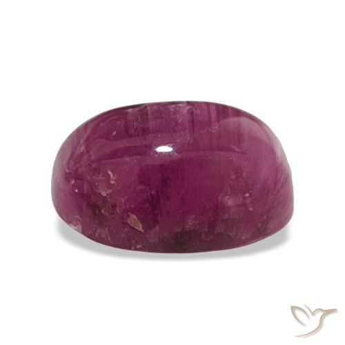 Cat's Eye Tourmaline Gemstone in 9.7 x 6.7 mm Size for Sale, Cat's Eye Tourmaline Stone in Pinkish Purple Color