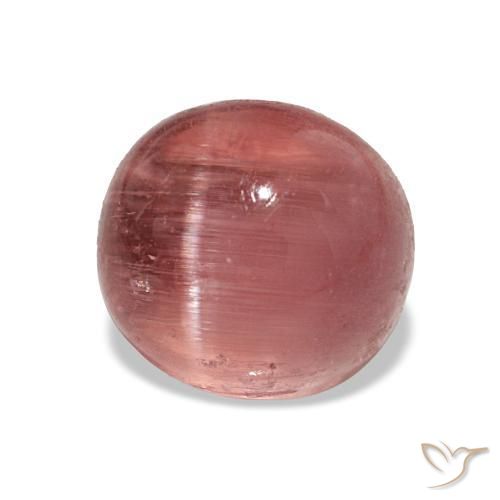 3.07 ct Pink Cat's Eye Tourmaline Stone, Natural Cat's Eye Tourmaline in Oval Cabochon Shape for Sale