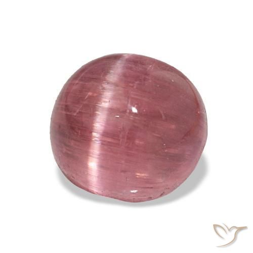 2.64 ct Pink Cat's Eye Tourmaline Stone, Natural Cat's Eye Tourmaline in Oval Cabochon Shape for Sale