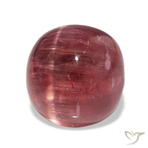 8.11 ct Pink Cat's Eye Tourmaline Stone, Natural Cat's Eye Tourmaline in Oval Cabochon Shape for Sale
