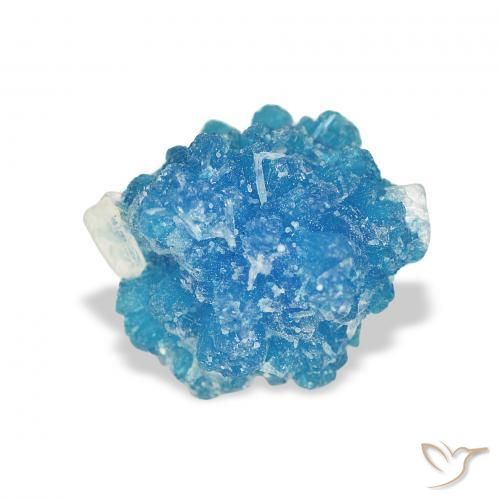 Cavansite Gemstone in 8.6 x 8.5 mm Size for Sale, Cavansite Stone in Deep Azure Color