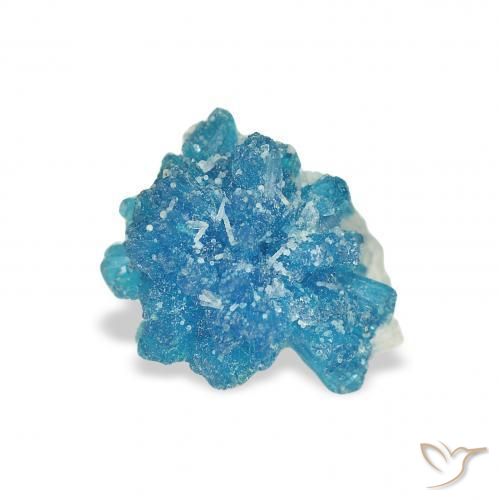 1.14 ct Blue Cavansite Stone, Natural Cavansite in Fancy Crystal Cluster Shape for Sale