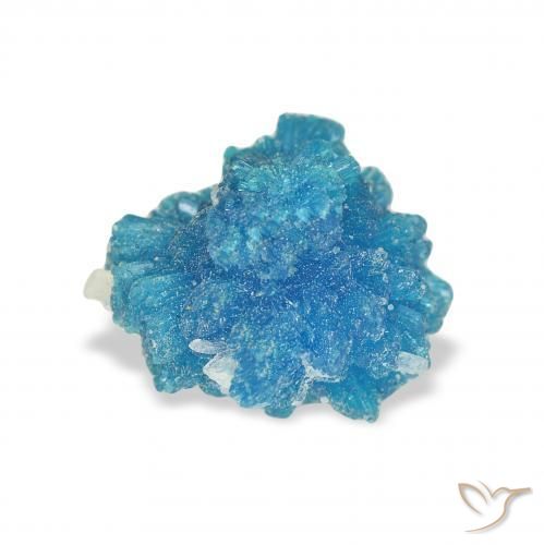 Cavansite Gemstone in 9.3 x 7.8 mm Size for Sale, Cavansite Stone in Electric Azure Blue Color