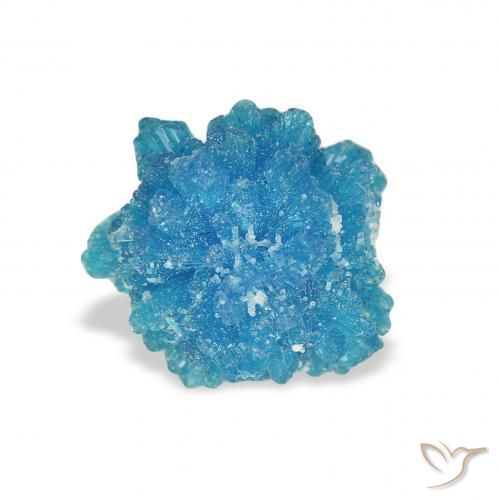 1.25 ct Blue Cavansite Stone, Natural Cavansite in Fancy Crystal Cluster Shape for Sale