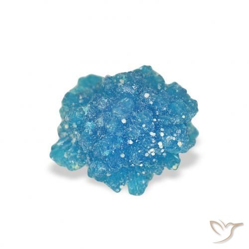 Cavansite Gemstone in 7.9 x 7.6 mm Size for Sale, Cavansite Stone in Blue Color