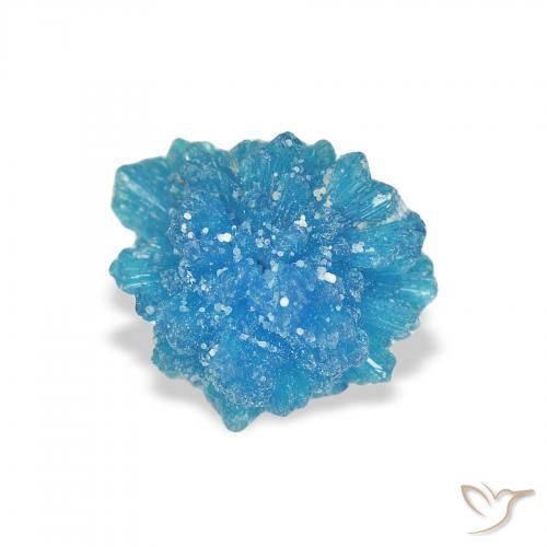 1.15 ct Blue Cavansite Stone, Natural Cavansite in Fancy Crystal Cluster Shape for Sale