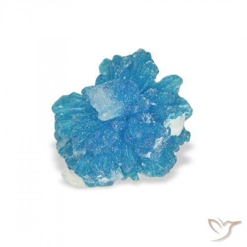1.07 ct Blue Cavansite Stone, Natural Cavansite in Fancy Crystal Cluster Shape for Sale