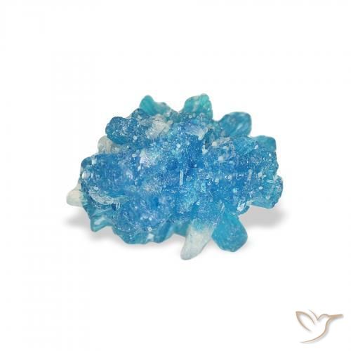 Cavansite Gemstone in 8.2 x 7.3 mm Size for Sale, Cavansite Stone in Blue Color