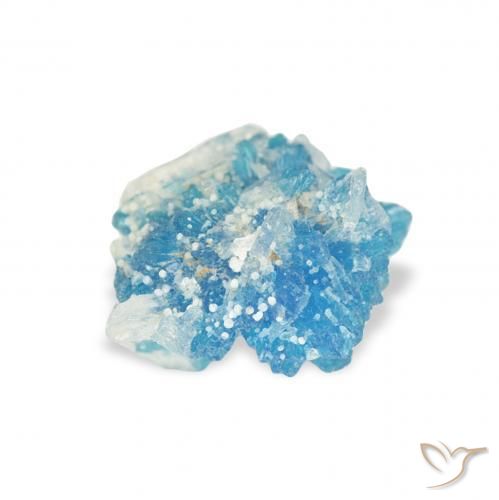 1.06 ct Blue Cavansite Stone, Natural Cavansite in Fancy Crystal Cluster Shape for Sale