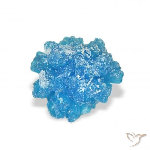 1.36 ct Blue Cavansite Stone, Natural Cavansite in Fancy Crystal Cluster Shape for Sale