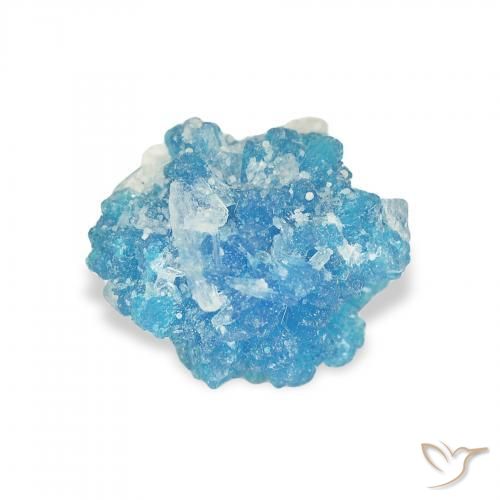 1.48 ct Blue Cavansite Stone, Natural Cavansite in Fancy Crystal Cluster Shape for Sale