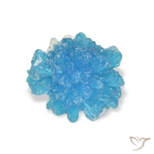 Cavansite Gemstone in 8.5 x 7.6 mm Size for Sale, Cavansite Stone in Yale Blue Color