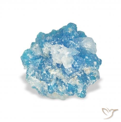 1.90 ct Blue Cavansite Stone, Natural Cavansite in Fancy Crystal Cluster Shape for Sale