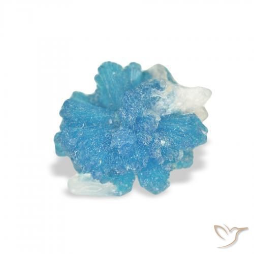 Cavansite Gemstone in 8.3 x 7.1 mm Size for Sale, Cavansite Stone in Yale Blue Color