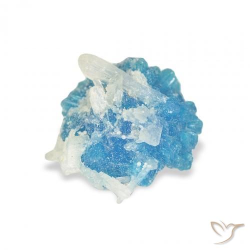 1.86 ct Blue Cavansite Stone, Natural Cavansite in Fancy Crystal Cluster Shape for Sale