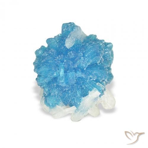 Cavansite Gemstone in 9.8 x 8.5 mm Size for Sale, Cavansite Stone in Yale Blue Color