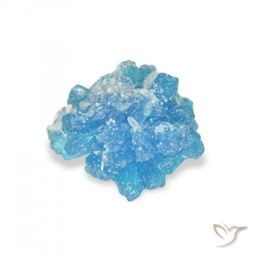 1.29 ct Blue Cavansite Stone, Natural Cavansite in Fancy Crystal Cluster Shape for Sale
