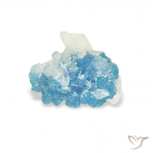 1.11 ct Blue Cavansite Stone, Natural Cavansite in Fancy Crystal Cluster Shape for Sale