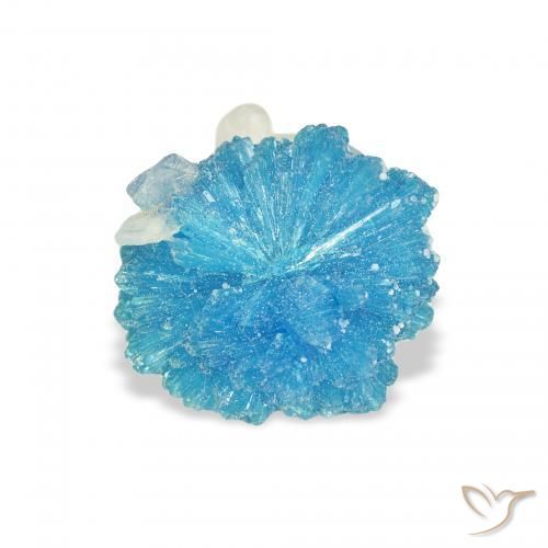 1.99 ct Blue Cavansite Stone, Natural Cavansite in Fancy Crystal Cluster Shape for Sale