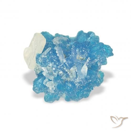 1.51 ct Blue Cavansite Stone, Natural Cavansite in Fancy Crystal Cluster Shape for Sale