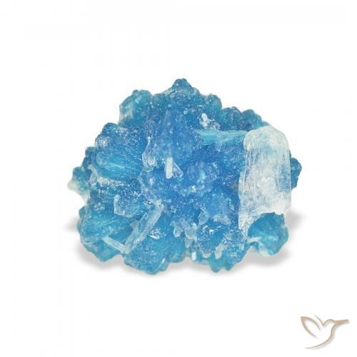 2.53 ct Blue Cavansite Stone, Natural Cavansite in Fancy Crystal Cluster Shape for Sale