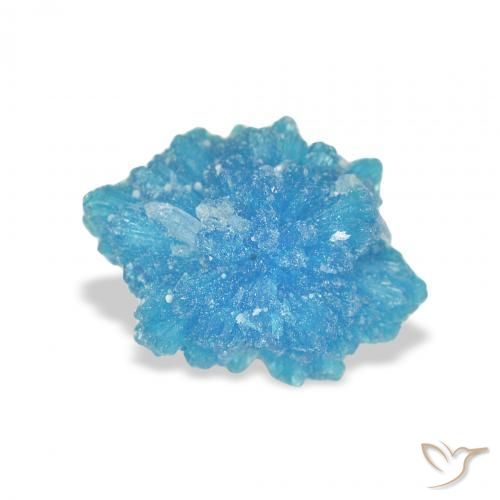 1.65 ct Blue Cavansite Stone, Natural Cavansite in Fancy Crystal Cluster Shape for Sale