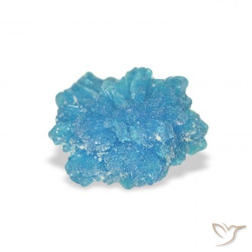 Cavansite Gemstone in 8.1 x 7.6 mm Size for Sale, Cavansite Stone in Blue Color