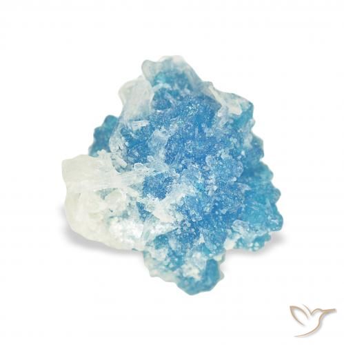 1.80 ct Blue Cavansite Stone, Natural Cavansite in Fancy Crystal Cluster Shape for Sale