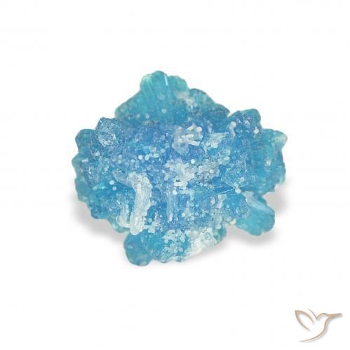 1.02 ct Blue Cavansite Stone, Natural Cavansite in Fancy Crystal Cluster Shape for Sale