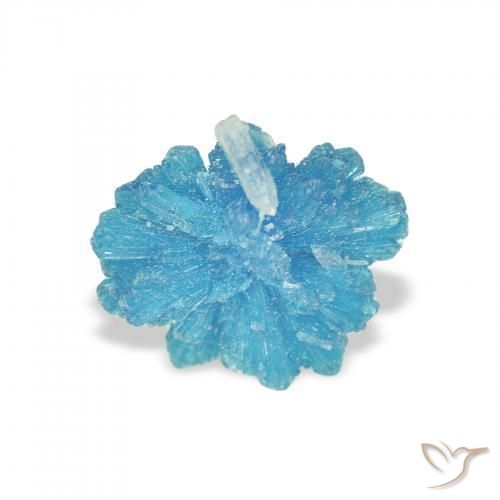 1.02 ct Blue Cavansite Stone, Natural Cavansite in Fancy Crystal Cluster Shape for Sale