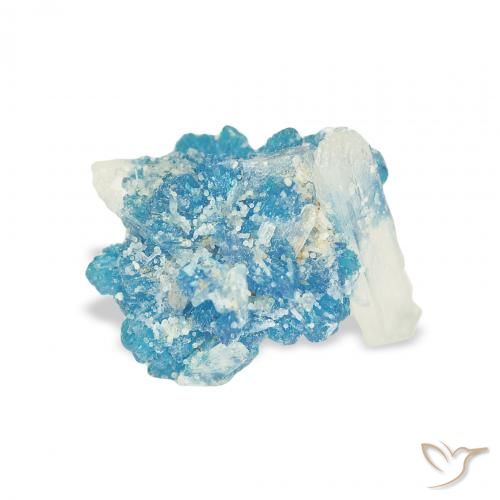 1.51 ct Blue Cavansite Stone, Natural Cavansite in Fancy Crystal Cluster Shape for Sale