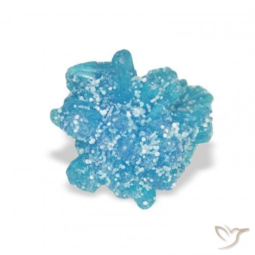 Cavansite Gemstone in 8.1 x 7 mm Size for Sale, Cavansite Stone in Blue Color