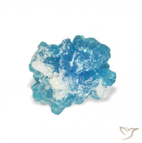 1.53 ct Blue Cavansite Stone, Natural Cavansite in Fancy Crystal Cluster Shape for Sale