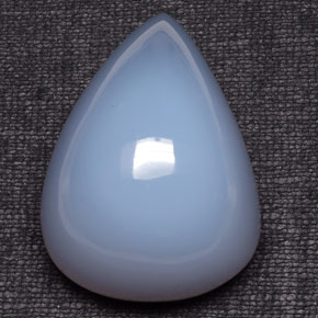 193.10 ct Blue Chalcedony Gemstone, Chalcedony Gem in Pear Cabochon Shape for Sale.