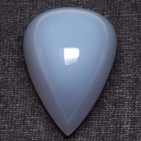 193.10 ct Blue Chalcedony Stone, Natural Chalcedony in Pear Cabochon Shape for Sale