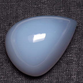 Chalcedony Gemstone in 42 x 30.3 mm Size for Sale, Chalcedony Stone in Lavender Blue Color