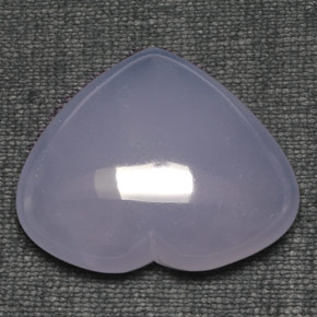 94.68 ct Blue Chalcedony Stone, Natural Chalcedony in Heart Cabochon Shape for Sale