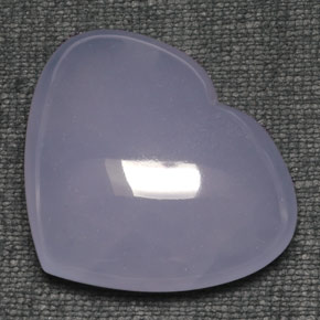 Chalcedony Gemstone in 37.7 x 31.4 mm Size for Sale, Chalcedony Stone in Lavender Blue Color